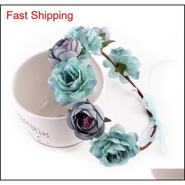 bohemia women flower headband hair band garland crown artificial wedding bride simulation flower head wreath qyloba nana_shop, Silver
bohemia women flower headband hair band garland crown artificial wedding bride simulation flower head wreath qyloba nana_shop, Silver