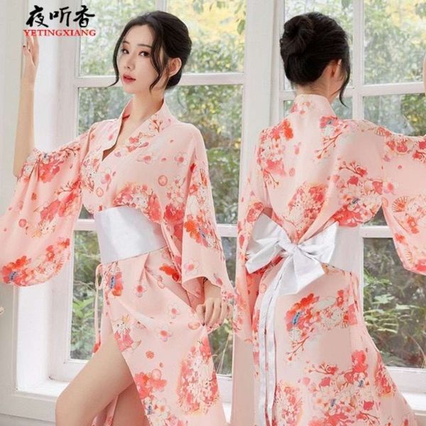 new underwear long kimono large chiffon low collar perspective uniform suit, Black;white
new underwear long kimono large chiffon low collar perspective uniform suit, Black;white