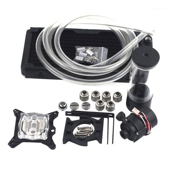 lapcooling pads pc cpu overclocking water system set 240b radiator + sc600 pump 190mm tank 2m tube block with total fitting1
lapcooling pads pc cpu overclocking water system set 240b radiator + sc600 pump 190mm tank 2m tube block with total fitting1