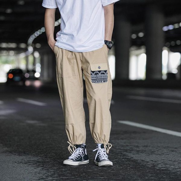 chaopai drawstring wide leg pants men's casual pure color cotton straight tube legged pants ins loose work clothes capris, Blue
chaopai drawstring wide leg pants men's casual pure color cotton straight tube legged pants ins loose work clothes capris, Blue