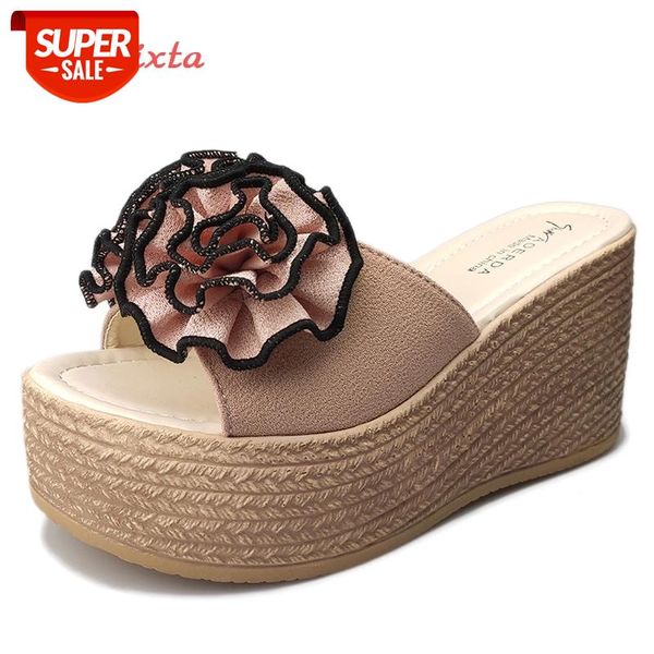 aphixta flower wedge heels slippers women 9cm cow suede bow women mulers female 4cm platform sandals clog shoes slides #co3r, Black
aphixta flower wedge heels slippers women 9cm cow suede bow women mulers female 4cm platform sandals clog shoes slides #co3r, Black
