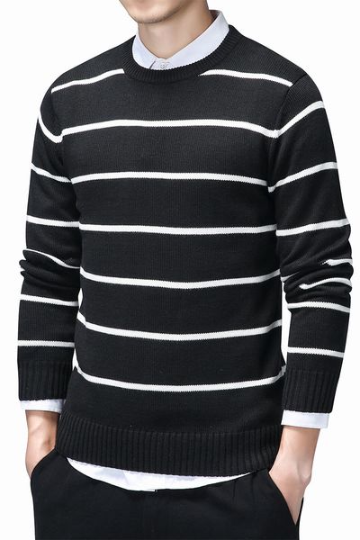 mens sweaters dress coat striped sweater o-neck pullovers homme autumn casual men clothes long sleeve -3xl kg-303, White;black
mens sweaters dress coat striped sweater o-neck pullovers homme autumn casual men clothes long sleeve -3xl kg-303, White;black