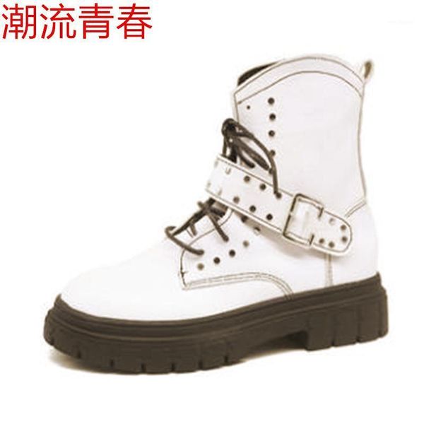 fashion women leather boots women 2021 new combat boots for autumn rivets platform ankle1, Black
fashion women leather boots women 2021 new combat boots for autumn rivets platform ankle1, Black