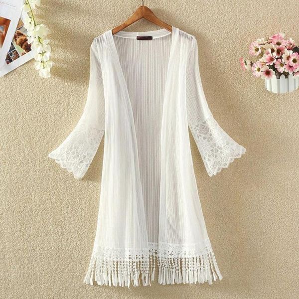 women's jackets fashion women lace blouse chiffon sunscreen cardigan long shirts half sleeve summer tassel beach clothing white black e, Black;brown
women's jackets fashion women lace blouse chiffon sunscreen cardigan long shirts half sleeve summer tassel beach clothing white black e, Black;brown