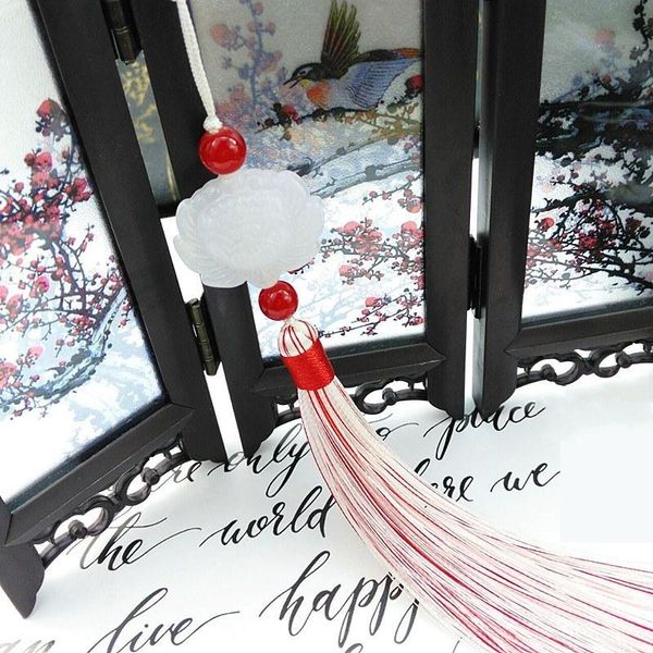 2pcs white jade decor tassels fring pendant diy jewelry garments crafts accessories key car bag hanging ring silk tassels trim h bbydjf
2pcs white jade decor tassels fring pendant diy jewelry garments crafts accessories key car bag hanging ring silk tassels trim h bbydjf