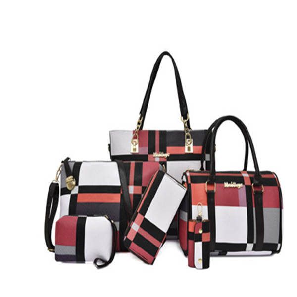new mother bag 2020 new versatile large capacity woman bag six-piece purse one shoulder slanting across portable simple woman, Black;red
new mother bag 2020 new versatile large capacity woman bag six-piece purse one shoulder slanting across portable simple woman, Black;red