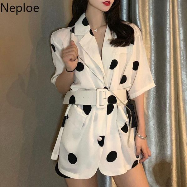 neploe polka dot notched blouse single breasted short sleeve women shirt 2019 summer korean sashes slim waist blouses 529121, White
neploe polka dot notched blouse single breasted short sleeve women shirt 2019 summer korean sashes slim waist blouses 529121, White