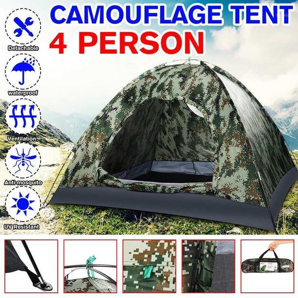 tents and shelters 3-4 people outdoor travel camping camouflage waterproof tent shelter with arched door 200*200*130cm sleeping supplies1
tents and shelters 3-4 people outdoor travel camping camouflage waterproof tent shelter with arched door 200*200*130cm sleeping supplies1