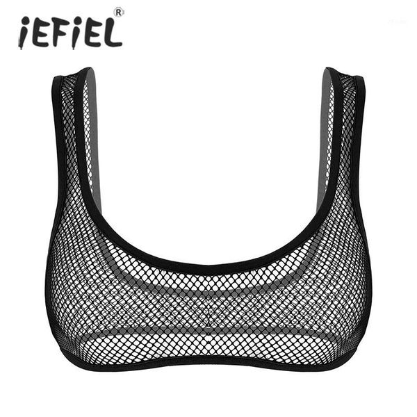 iefiel women lingerie see through fishnet wide shoulder straps deep u-neck erotic crop transparent mesh bra, Red;black
iefiel women lingerie see through fishnet wide shoulder straps deep u-neck erotic crop transparent mesh bra, Red;black