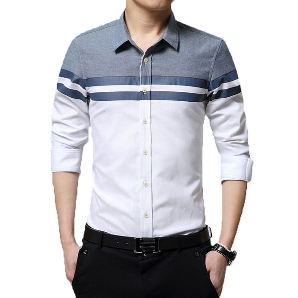 men's long sleeve blouse male pure cotton splice fit slim casual shirt men shirts brand clothing 4xl aj201, White;black
men's long sleeve blouse male pure cotton splice fit slim casual shirt men shirts brand clothing 4xl aj201, White;black