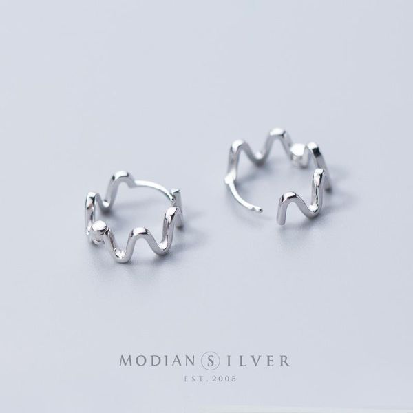 hoop & huggie modian rose gold color wave earring for women authentic 925 sterling silver fashion geometric earrings fine jewelry brincos, Golden;silver
hoop & huggie modian rose gold color wave earring for women authentic 925 sterling silver fashion geometric earrings fine jewelry brincos, Golden;silver