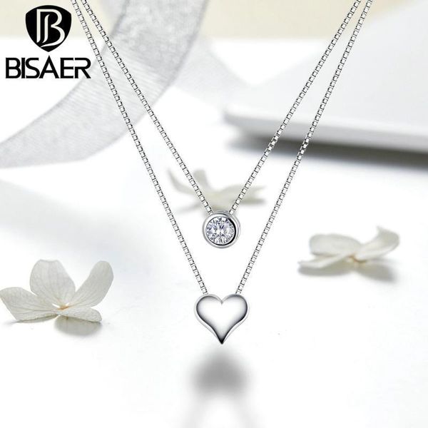 bisaer double layers heart pendant necklace alloy women crystal chain choker necklaces party statement jewelry gsn0871, Silver
bisaer double layers heart pendant necklace alloy women crystal chain choker necklaces party statement jewelry gsn0871, Silver