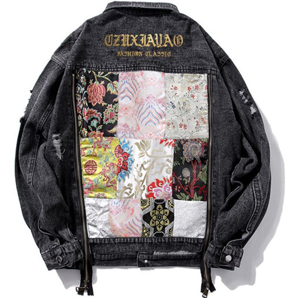 2020 denim men's streetwear vintage pattern hole side hip japanese rock jacket jeans yxlt, Black;brown
2020 denim men's streetwear vintage pattern hole side hip japanese rock jacket jeans yxlt, Black;brown