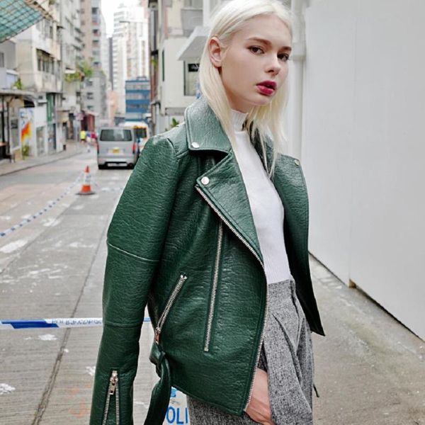 2020 autumn new pu leather jacket female short classic moto coat women slim was thin long sleeve leather outerwear l1195, Black
2020 autumn new pu leather jacket female short classic moto coat women slim was thin long sleeve leather outerwear l1195, Black