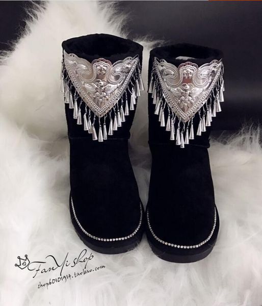 2020 dazzling most national wind bell winter, middle boots, snow boots wool leather 6rrr, Black
2020 dazzling most national wind bell winter, middle boots, snow boots wool leather 6rrr, Black