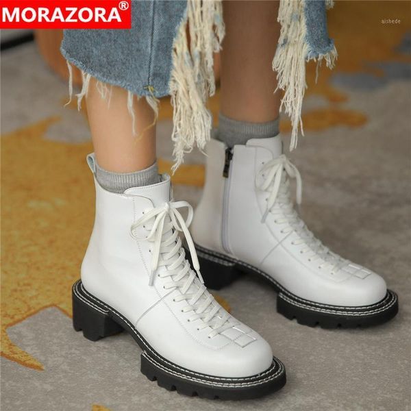 boots morazora plus size 34-43 genuine leather women zipper square heel autumn winter ankle fashion platform1, Black
boots morazora plus size 34-43 genuine leather women zipper square heel autumn winter ankle fashion platform1, Black