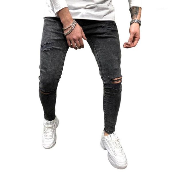 mens ripped jeans for men casual black skinny slim fit denim pants biker hip hop jeans with holel denim pants1, Blue
mens ripped jeans for men casual black skinny slim fit denim pants biker hip hop jeans with holel denim pants1, Blue