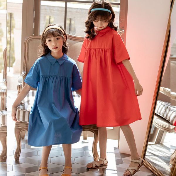 2020 new mother and daughter dress clothing 100% cotton big girl dress summer red blue teenage children dress fashion clothes t200624, Red;yellow
2020 new mother and daughter dress clothing 100% cotton big girl dress summer red blue teenage children dress fashion clothes t200624, Red;yellow