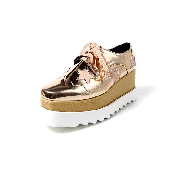 dress shoes fashion star embellished soft leather square toe women casual street style platform lace up wedges woman, Black
dress shoes fashion star embellished soft leather square toe women casual street style platform lace up wedges woman, Black