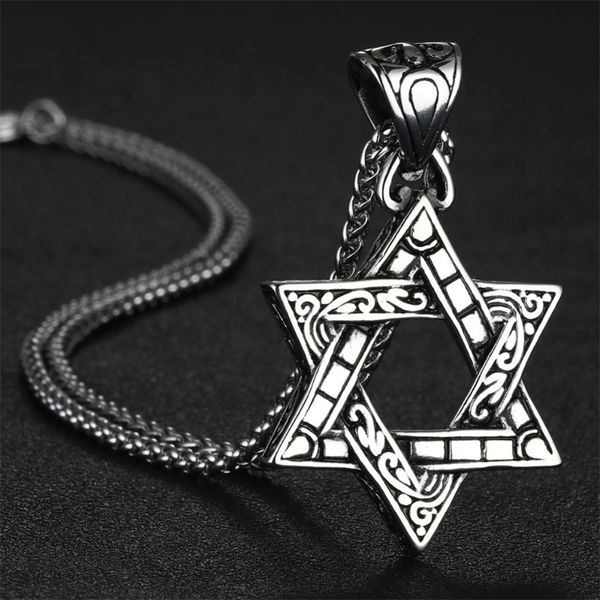 silver color stainless steel link chain necklaces for men star of david pendants necklaces je bijoux collar kolye gift nc038 201014
silver color stainless steel link chain necklaces for men star of david pendants necklaces je bijoux collar kolye gift nc038 201014