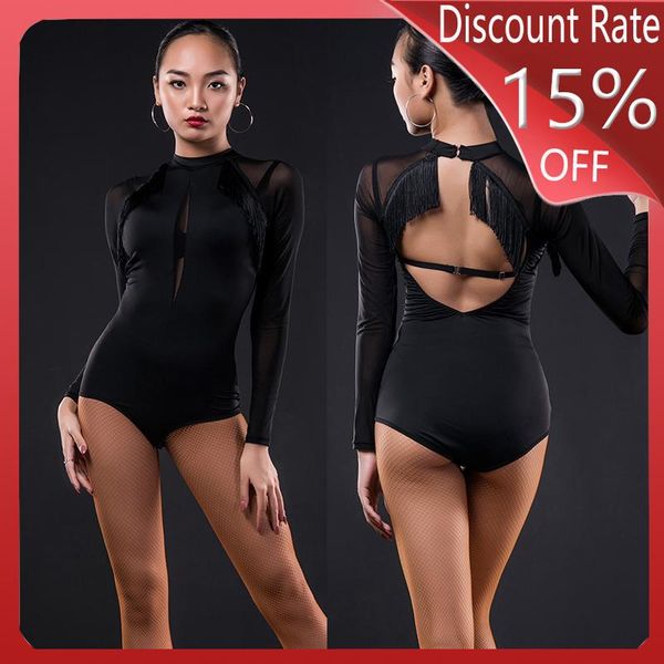 stage wear latin dance costumes practice clothes mesh training tassel one-piece shirt competition dress dqs3357, Black;red
stage wear latin dance costumes practice clothes mesh training tassel one-piece shirt competition dress dqs3357, Black;red