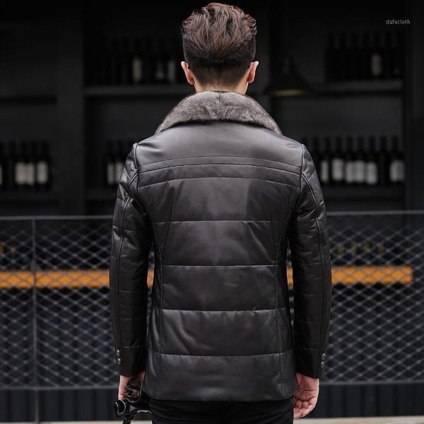 genuine leather jacket sheepskin real collar warm duck down coat for men jaqueta couro yzf89803 yy4161, Black
genuine leather jacket sheepskin real collar warm duck down coat for men jaqueta couro yzf89803 yy4161, Black