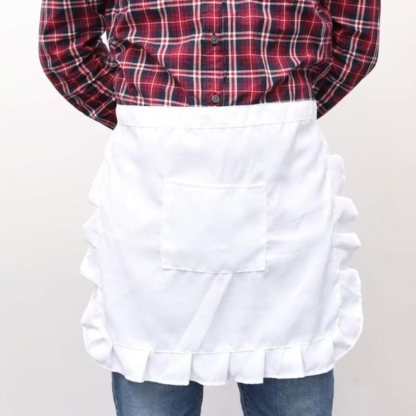 cute floral short waist kitchen apron lace half waist bib maid costume with pocket kitchen party favors for women waitress (whit1
cute floral short waist kitchen apron lace half waist bib maid costume with pocket kitchen party favors for women waitress (whit1