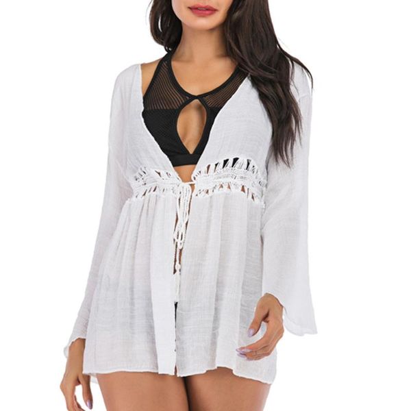 women's swimwear 2021 beach cover ups white lace swimsuit up summer crochet beachwear bathing suits dress hollow out, White;black
women's swimwear 2021 beach cover ups white lace swimsuit up summer crochet beachwear bathing suits dress hollow out, White;black