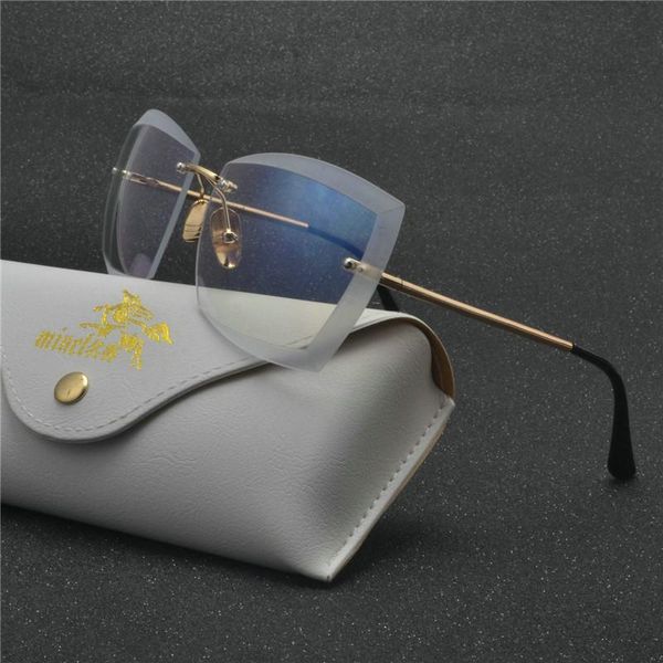 sunglasses rimless women diamond trimming sun glasses gradient clear lens metal square eyewear fml, White;black
sunglasses rimless women diamond trimming sun glasses gradient clear lens metal square eyewear fml, White;black