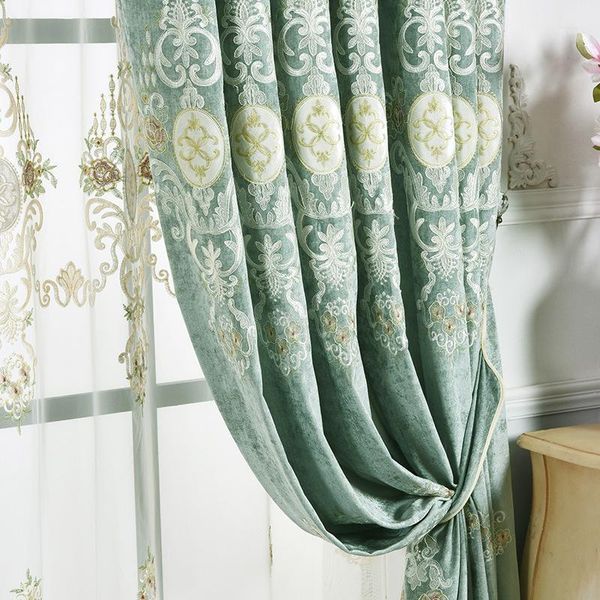 european high-grade chenille embroidery shading curtains for living dining room bedroom.1
european high-grade chenille embroidery shading curtains for living dining room bedroom.1