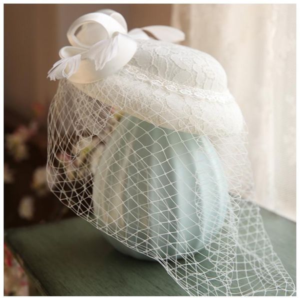 retro small hat girl autumn winter dress hat bridal gauze dress headdress bowler mini for women elegant, Blue;gray
retro small hat girl autumn winter dress hat bridal gauze dress headdress bowler mini for women elegant, Blue;gray