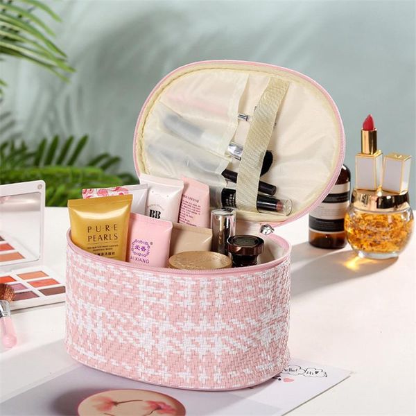 cosmetic bags & cases multifunction makeup bag, jewelry organizer with handle big capacity double zipper portable handwoven travel
cosmetic bags & cases multifunction makeup bag, jewelry organizer with handle big capacity double zipper portable handwoven travel