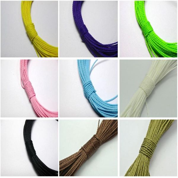 yarn 50 meters waxed polyester twisted cord 1mm macrame string linen thread various color, Black;white
yarn 50 meters waxed polyester twisted cord 1mm macrame string linen thread various color, Black;white