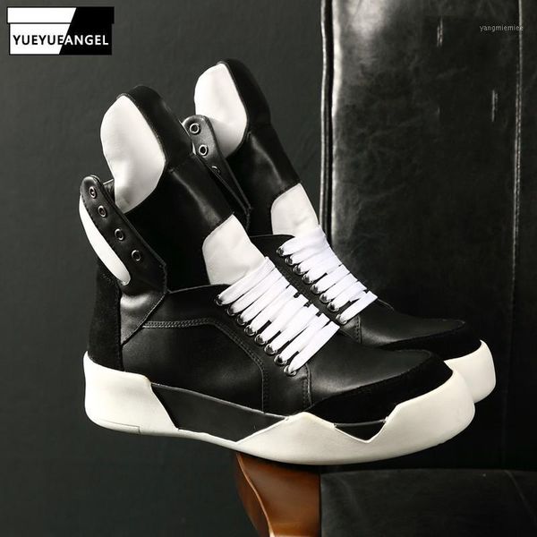 high mens genuine leather sneakers lace up thick platform shoes flats winter black white hip hop casual ankle boots1
high mens genuine leather sneakers lace up thick platform shoes flats winter black white hip hop casual ankle boots1