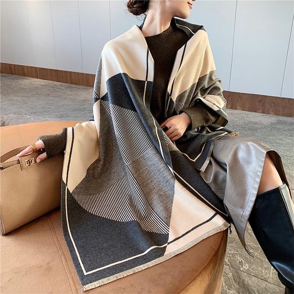 new arrival fashion autumn winter plaid scarf women warm large capacity elegant cute temperamental office shawl, Blue;gray
new arrival fashion autumn winter plaid scarf women warm large capacity elegant cute temperamental office shawl, Blue;gray