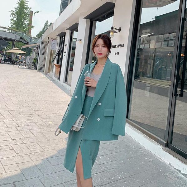 two piece dress will the spring 2021 han edition double-breasted suit two-piece women small jacket + package hip skirt, White
two piece dress will the spring 2021 han edition double-breasted suit two-piece women small jacket + package hip skirt, White