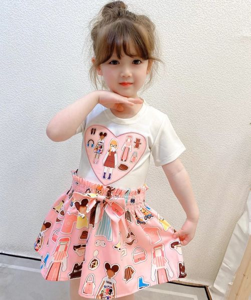 summer girls cartoon printed dresses designer kids love heart bow short sleeve dress children pink pleated clothing a5148, Red;yellow
summer girls cartoon printed dresses designer kids love heart bow short sleeve dress children pink pleated clothing a5148, Red;yellow