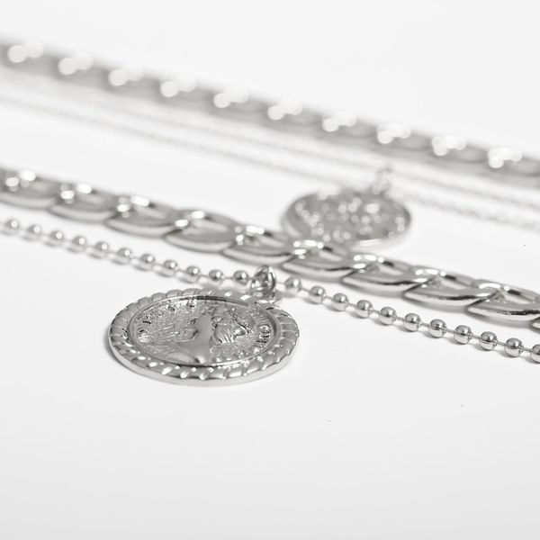 pendant jewelry multi brand stacked round layer women's fashion trend necklace head portrait clavicle chainn90g, Silver
pendant jewelry multi brand stacked round layer women's fashion trend necklace head portrait clavicle chainn90g, Silver