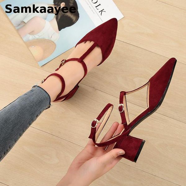 size 33-39 womens high heels shoes summer female sandals 5cm platform pumps ladies flock pointed toe buckle strap zapatos y54, Black
size 33-39 womens high heels shoes summer female sandals 5cm platform pumps ladies flock pointed toe buckle strap zapatos y54, Black