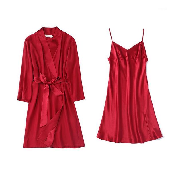 p9960 heavyweight silk pajamas women's summer slip nightdress 100% silk nightgown two piece suit loose morning gowns1, Black;red
p9960 heavyweight silk pajamas women's summer slip nightdress 100% silk nightgown two piece suit loose morning gowns1, Black;red