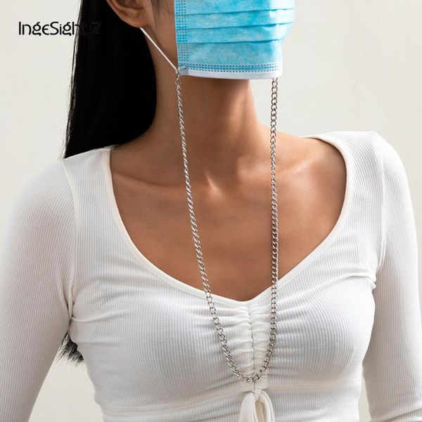 ingesight.z punk miami curb chain choker necklace mask chain silver color thick long necklaces neck for women men jewelry
ingesight.z punk miami curb chain choker necklace mask chain silver color thick long necklaces neck for women men jewelry