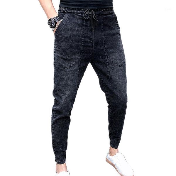 men's jeans fashion men autumn casual lace-up black slim fit harem pant small stretch denim ankle length pants 28-361, Blue
men's jeans fashion men autumn casual lace-up black slim fit harem pant small stretch denim ankle length pants 28-361, Blue