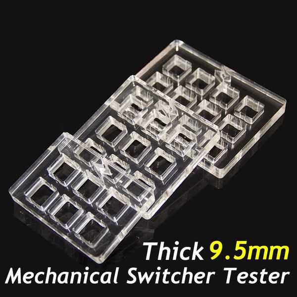 new acrylic mechanical keyboard switch tester for cherry kailh outemu switches 2*3 3*3 4*3 thickness 9.5mm axis tester
new acrylic mechanical keyboard switch tester for cherry kailh outemu switches 2*3 3*3 4*3 thickness 9.5mm axis tester