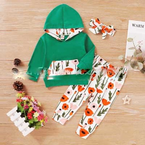autumn new style cotton hooded long-sleeved sweaters and printed trousers headband 3 piece set, White
autumn new style cotton hooded long-sleeved sweaters and printed trousers headband 3 piece set, White