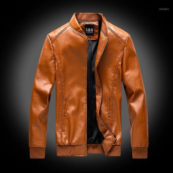 men's autumn winter vintage zipper stand collar imitation jacket leather coat bomber jackets outerwear faux leather coat 11.61, Black
men's autumn winter vintage zipper stand collar imitation jacket leather coat bomber jackets outerwear faux leather coat 11.61, Black