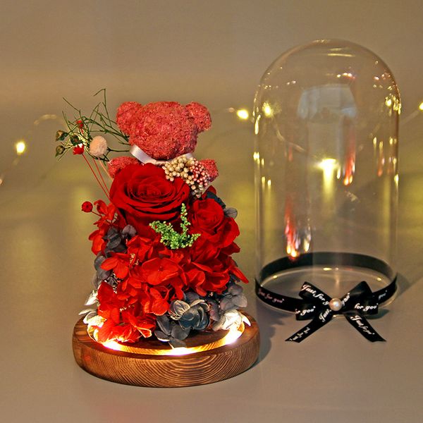 2021 luxury valentine gifts for her ic glass dome with beech wood base for display preserved rose flower bear led light valentin
2021 luxury valentine gifts for her ic glass dome with beech wood base for display preserved rose flower bear led light valentin
