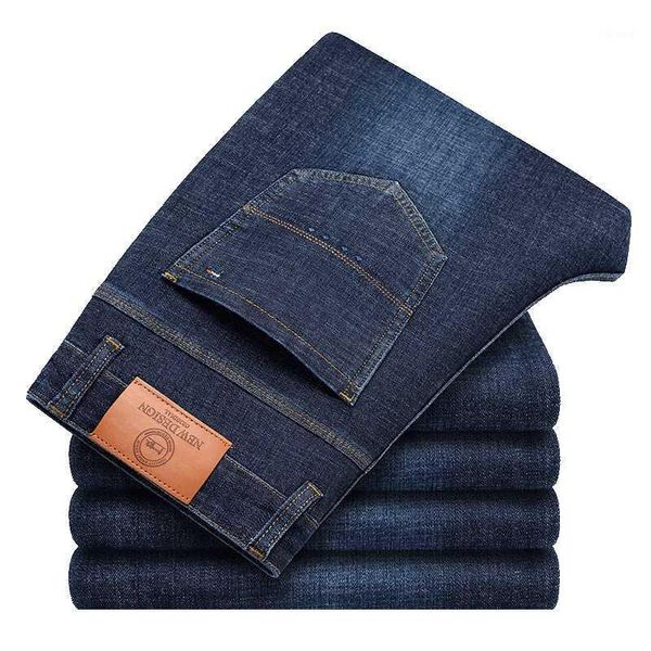 men's jeans classic style 2021 summer men's thin dark blue smart business casual stretch slim denim trousers male brand pants1
men's jeans classic style 2021 summer men's thin dark blue smart business casual stretch slim denim trousers male brand pants1