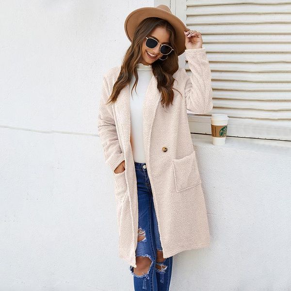 women's wool & blends coat women autumn and winter double-sided plush medium long woolen fashion women1, Black
women's wool & blends coat women autumn and winter double-sided plush medium long woolen fashion women1, Black