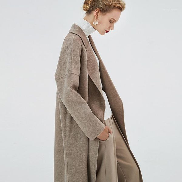 women's wool & blends coat women winter 2021 classic woman coats high-quality water wave double-faced cashmere korean long1, Black
women's wool & blends coat women winter 2021 classic woman coats high-quality water wave double-faced cashmere korean long1, Black