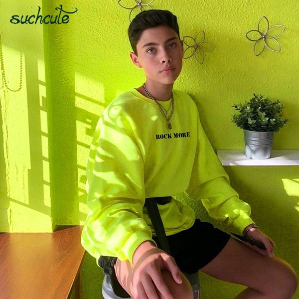 suchcute women's hoodies neon green casual lose weight hoody sudadera mujer kpop o-neck autumn female gothic sweatshirt 201203, Black
suchcute women's hoodies neon green casual lose weight hoody sudadera mujer kpop o-neck autumn female gothic sweatshirt 201203, Black